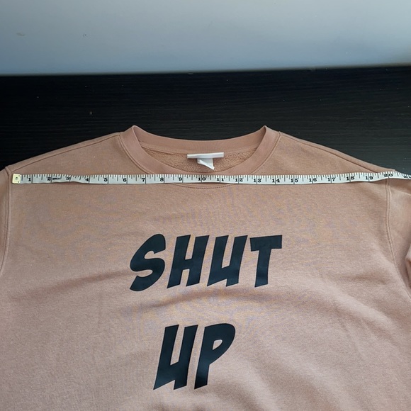 Monki Salmon Pink Graphic Slogan Crewneck Sweater - Picture 7 of 16